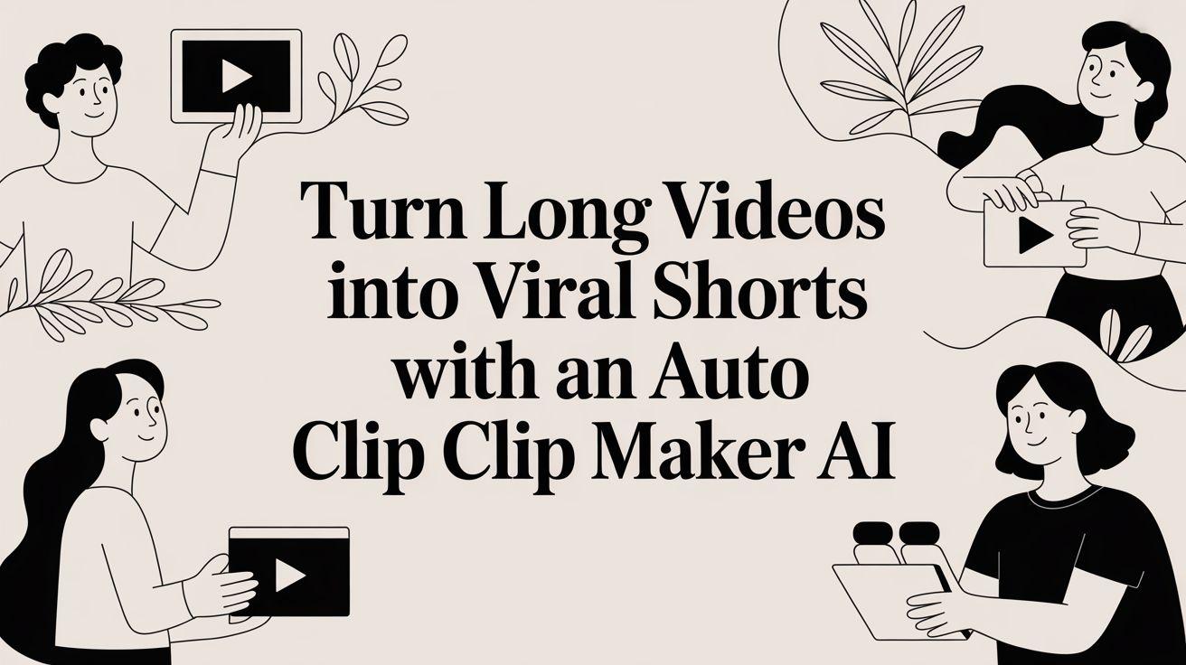 Turn Long Videos into Viral Shorts with an Auto Clip Maker AI