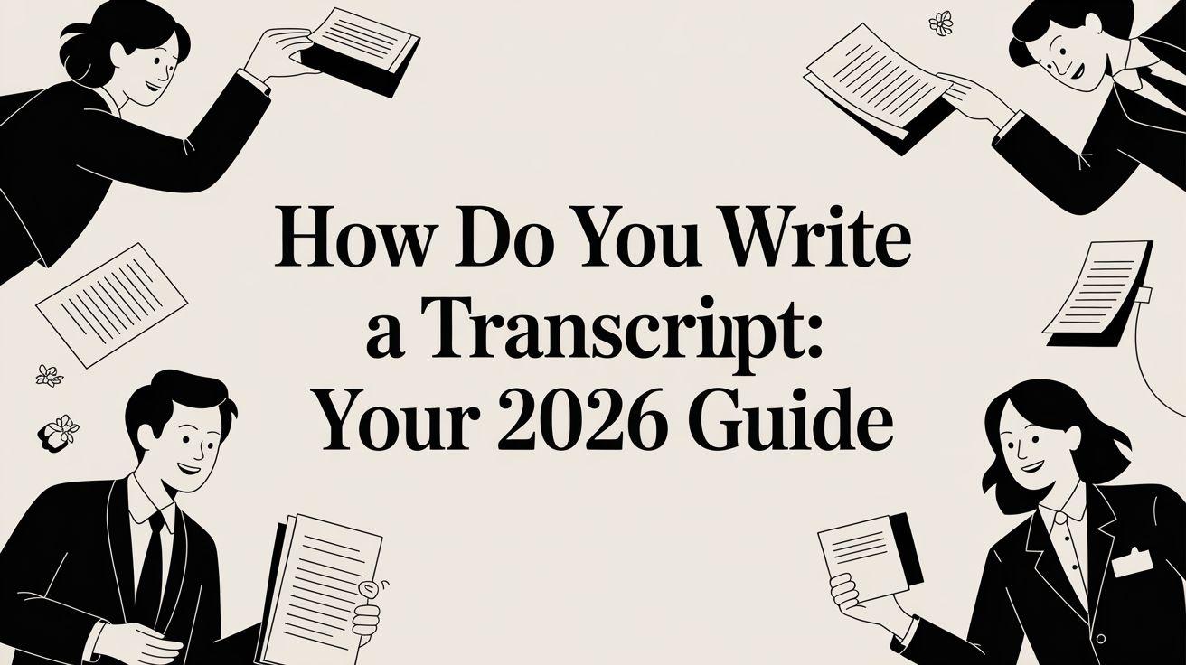 How Do You Write A Transcript: Your 2026 Guide
