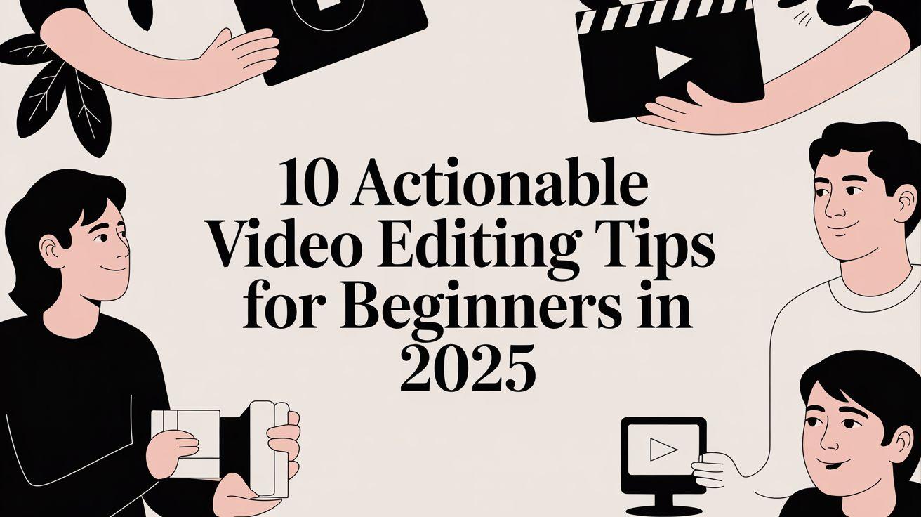 10 Actionable Video Editing Tips for Beginners in 2025