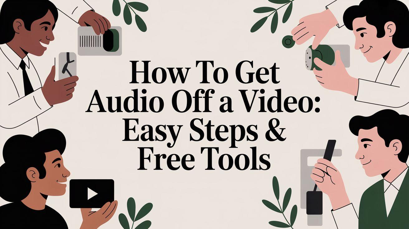 How to Get Audio Off a Video: Easy Steps & Free Tools