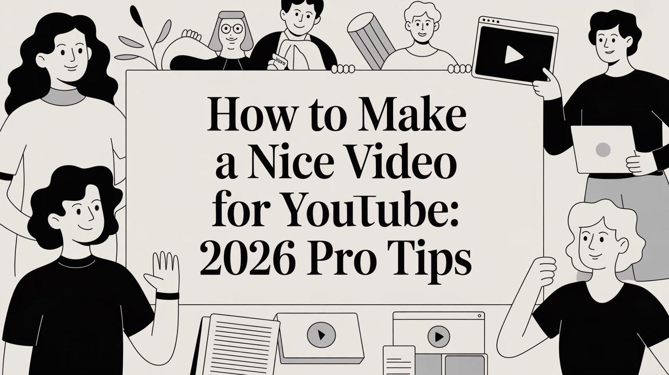 How to Make a Nice Video for YouTube: 2026 Pro Tips